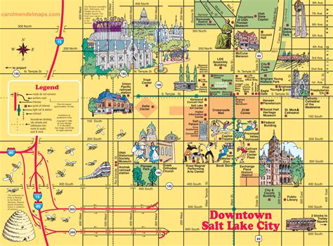 Map of Salt Lake City, Utah